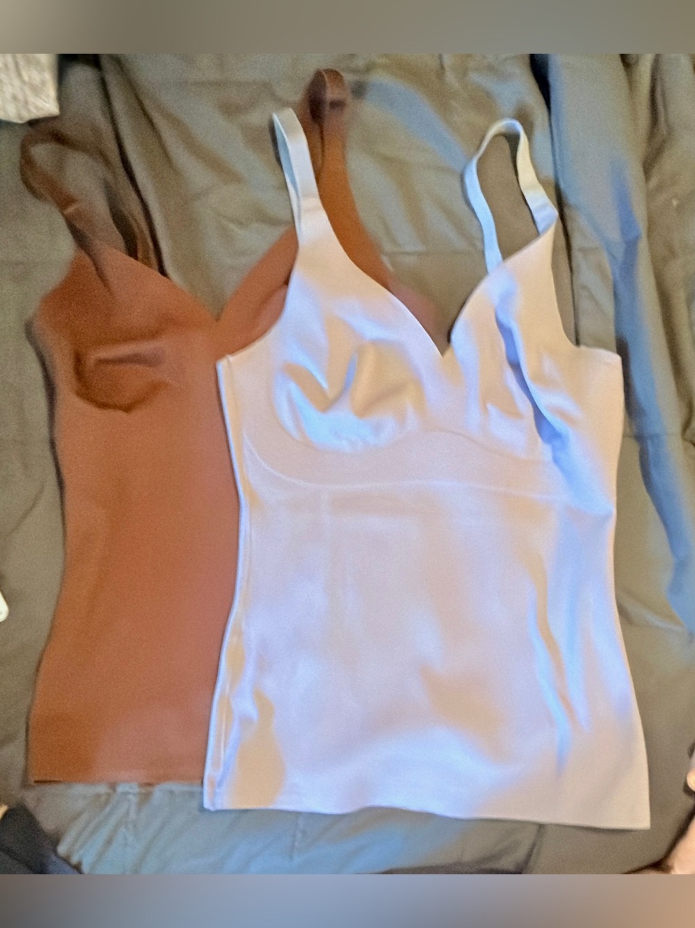 Gray and brown - bra Tank Shapewear-Size Small